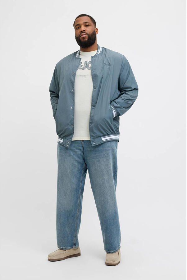 Jack & Jones PlusSize Shirt met print JORALMERIA BOLD BRANDING TEE SS CN PLS