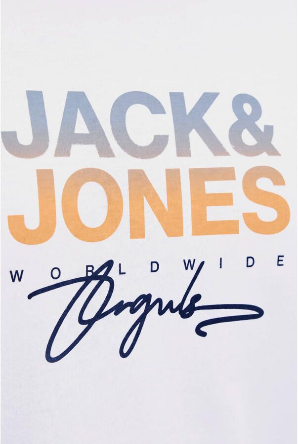 Jack & Jones PlusSize Shirt met print JORCANGGU TEE SS CREW NECK FST PLS
