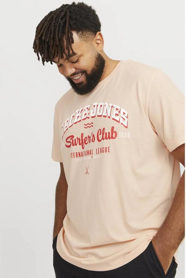 Jack & Jones PlusSize T-shirt JJELOGO TEE SS O-NECK 2 COL AW24 S PLS - Foto 3