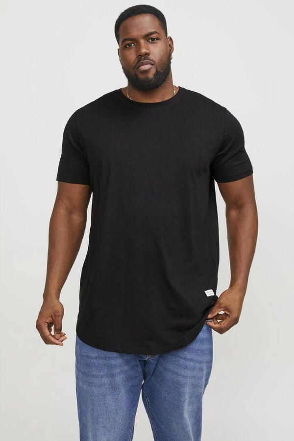 Jack & Jones PlusSize T-shirt NOA TEE met een afgeronde zoom t m maat 6xl