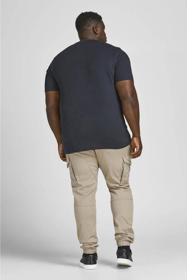 JACK & JONES PLUS SIZE regular fit cargo broek JPSTPAUL JJFLAKE Plus Size crockery