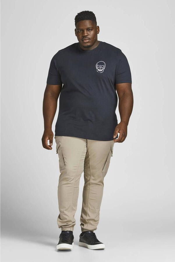 JACK & JONES PLUS SIZE regular fit cargo broek JPSTPAUL JJFLAKE Plus Size crockery - Foto 2