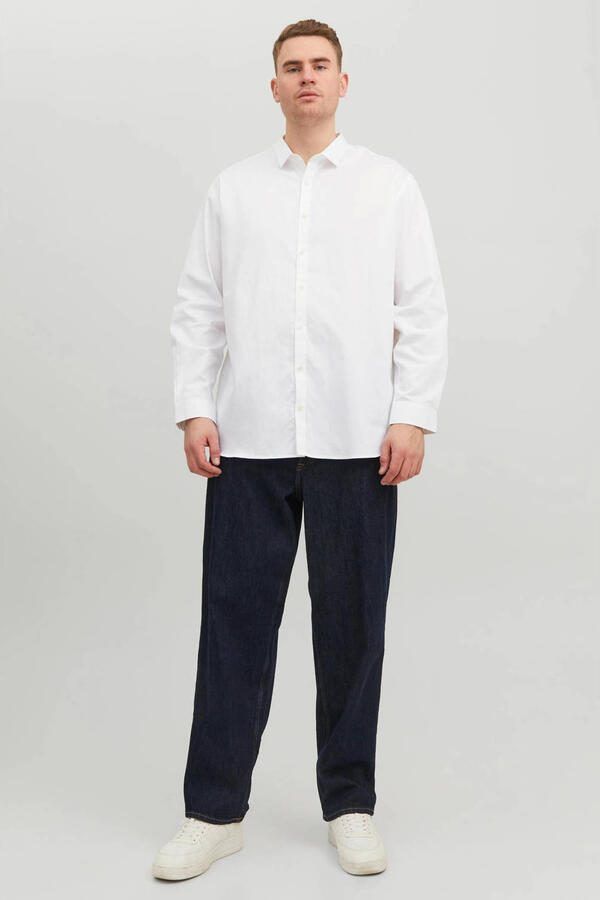 Jack & Jones PlusSize Overhemd met lange mouwen JPRBLACARDIFF SHIRT