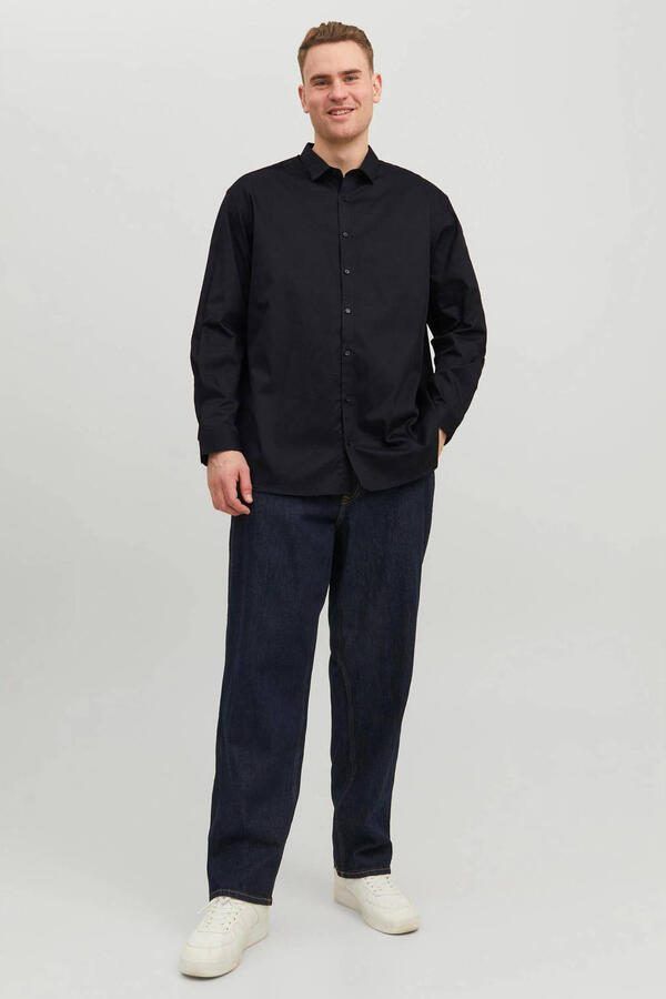 Jack & Jones PlusSize Overhemd met lange mouwen JPRBLACARDIFF SHIRT