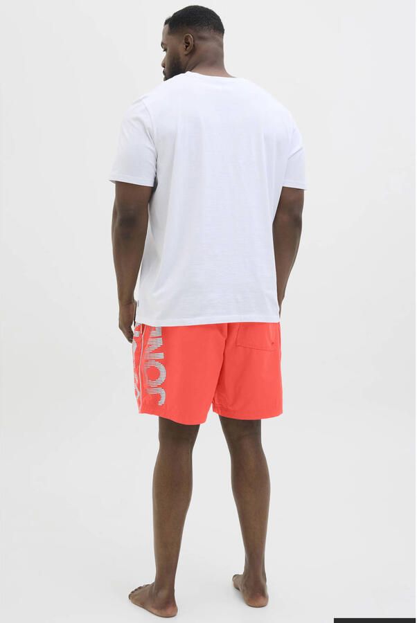 JACK & JONES PLUS SIZE zwemshort JPSTMAUI met logo koraalrood - Foto 2