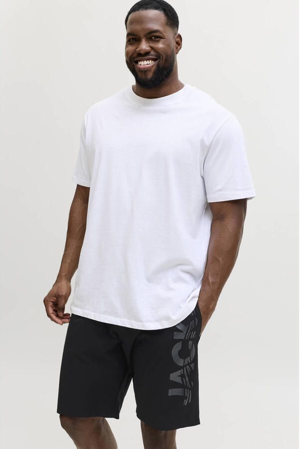 JACK & JONES PLUS SIZE zwemshort JPSTMAUI zwart