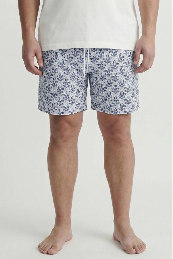 JACK & JONES PLUS SIZE zwemshort met print lichtblauw - Foto 3