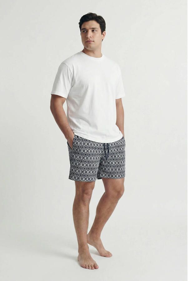 JACK & JONES PLUS SIZE zwemshort met print zwart - Foto 3