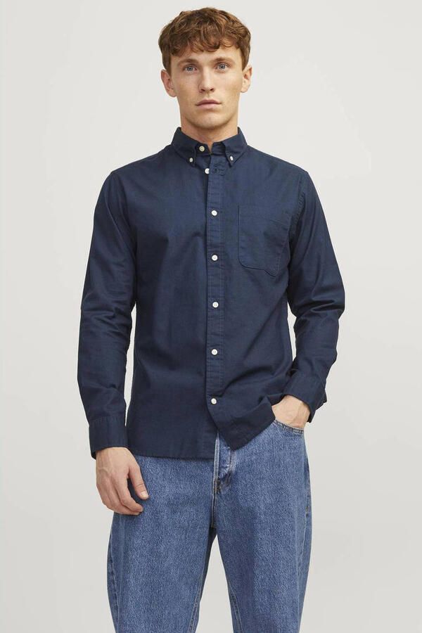 Jack & Jones Premium Slim fit vrijetijdsoverhemd met borstzak model 'BROOK OXFORD' - Foto 2
