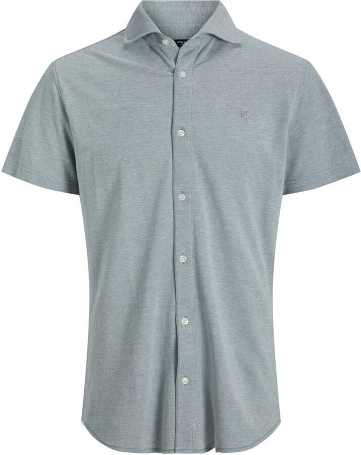JACK & JONES PREMIUM casual overhemd grijsgroen - Foto 3
