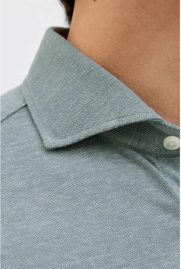 JACK & JONES PREMIUM casual overhemd grijsgroen