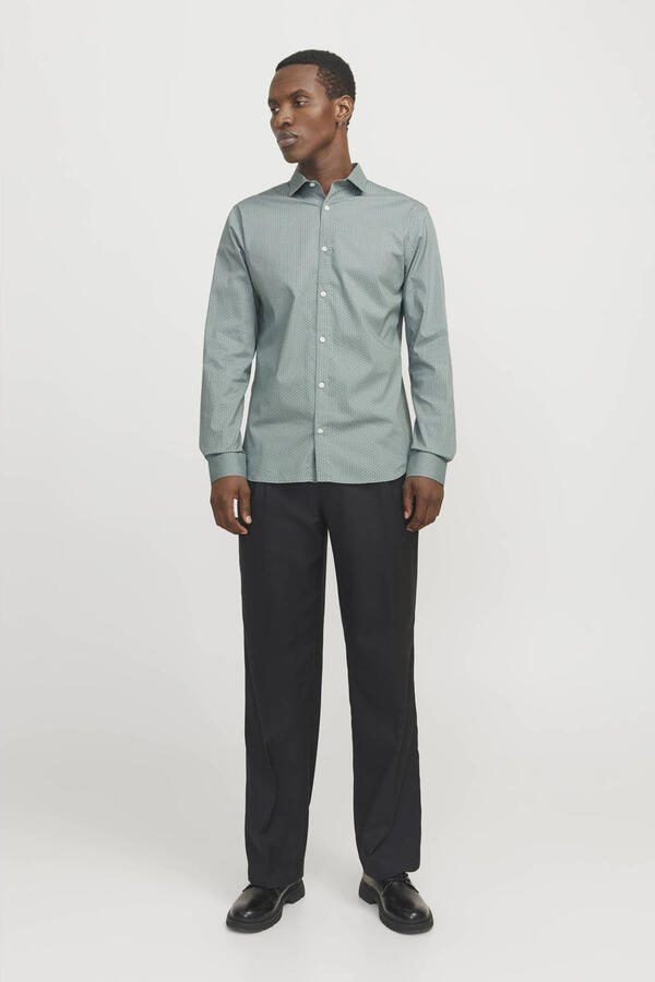 JACK & JONES PREMIUM casual overhemd groen - Foto 1