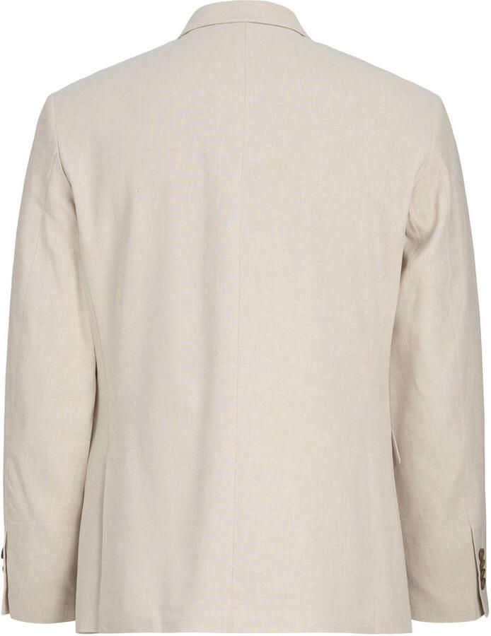 JACK & JONES PREMIUM colbert met linnen beige - Foto 2