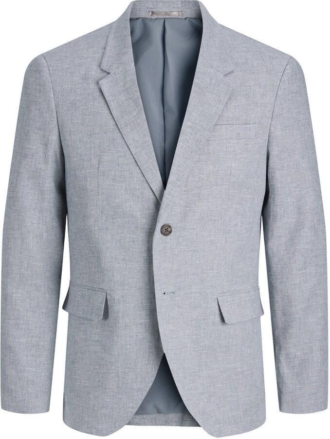 JACK & JONES PREMIUM colbert met linnen blauw - Foto 2
