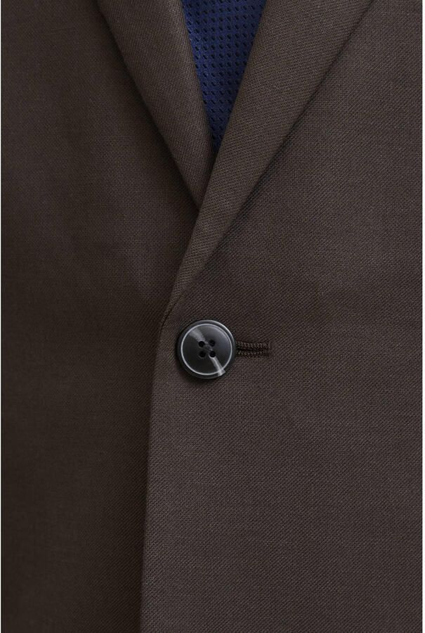 JACK & JONES PREMIUM slim fit colbert met wol donkerbruin
