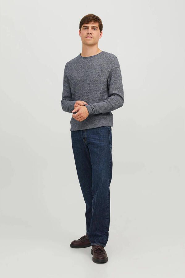 JACK & JONES PREMIUM fijngebreide trui JPRBLUMIGUEL blauw - Foto 3