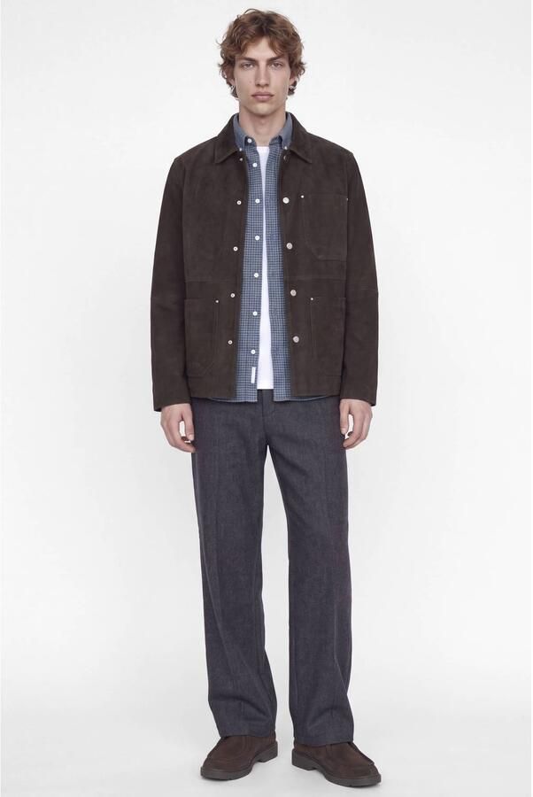 JACK & JONES PREMIUM flanel regular fit geruit overhemd blauw - Foto 2