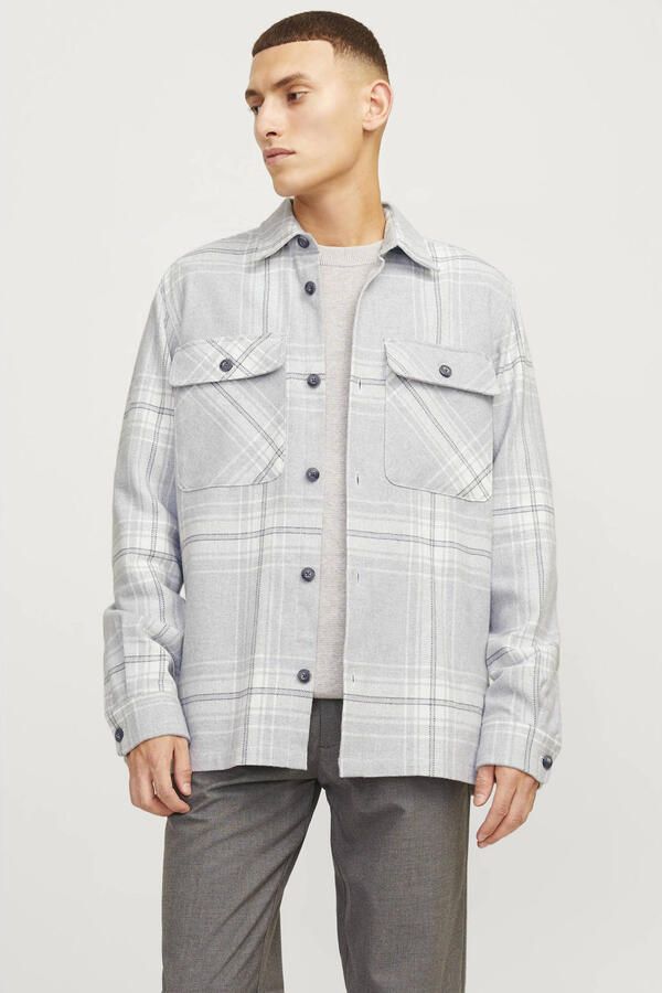 Jack & Jones Overhemd met lange mouwen JPRRAYMOND MELANGE CHECK LS OVERSHIRT SN - Foto 2
