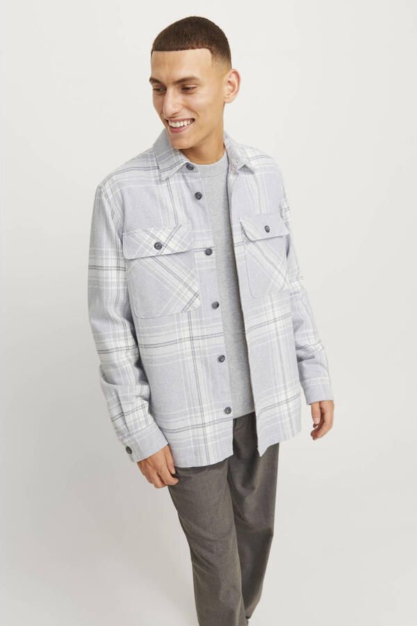 Jack & Jones Overhemd met lange mouwen JPRRAYMOND MELANGE CHECK LS OVERSHIRT SN