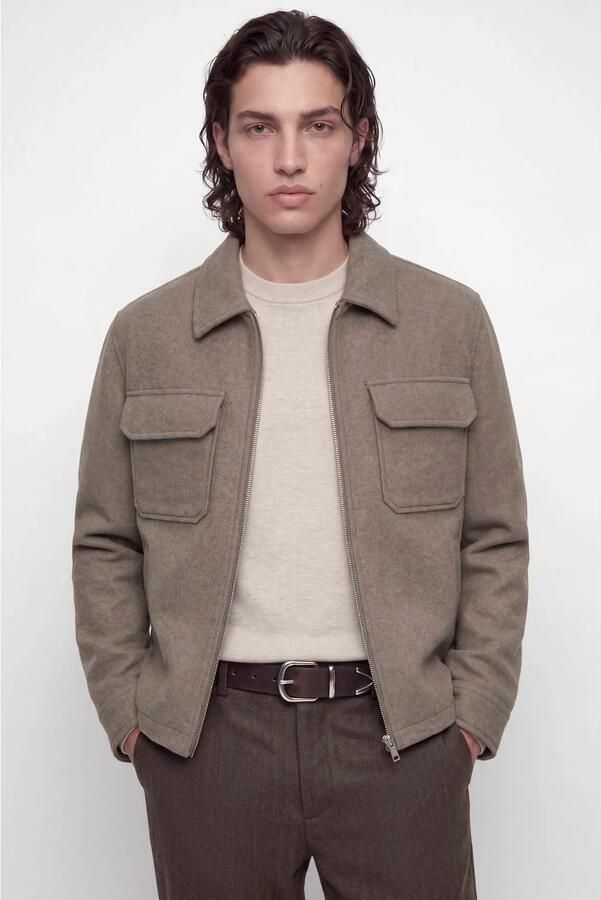 JACK & JONES Premium regular fit hemdjack met borstzakken model 'WAKEFIELD'