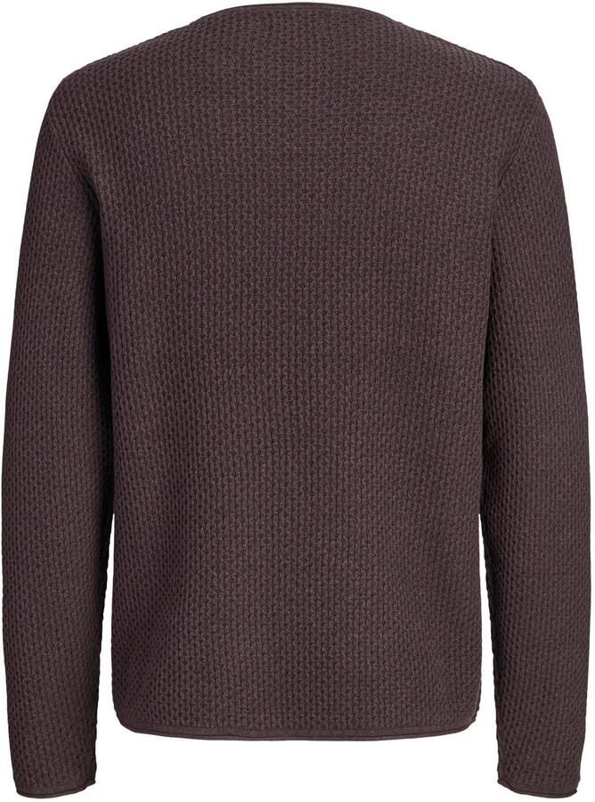 JACK & JONES PREMIUM katoenen regular fit gebreide trui chocolate torte - Foto 2