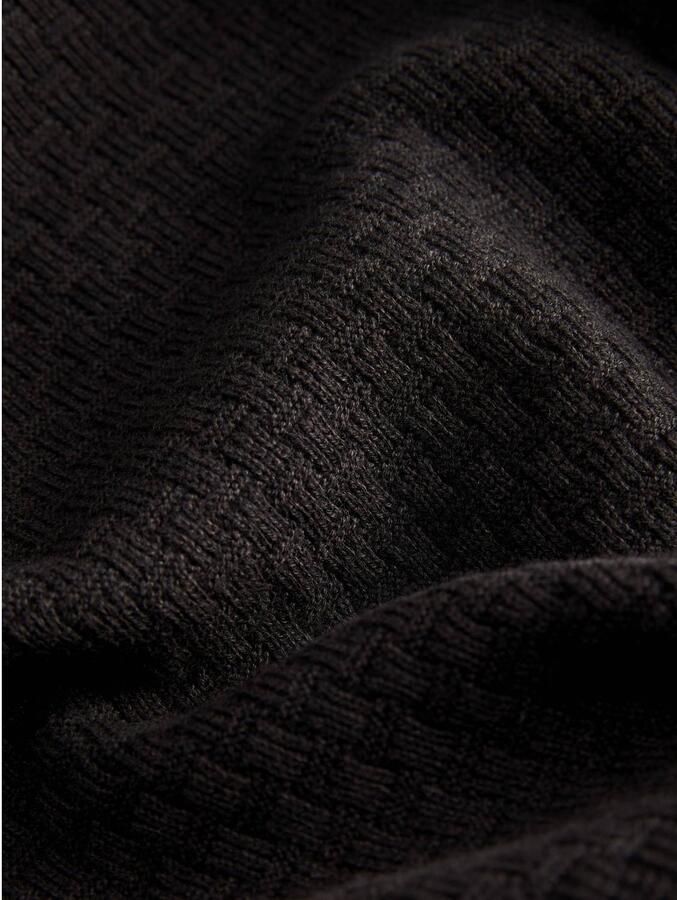 JACK & JONES PREMIUM katoenen regular fit gebreide trui donkerbruin - Foto 2
