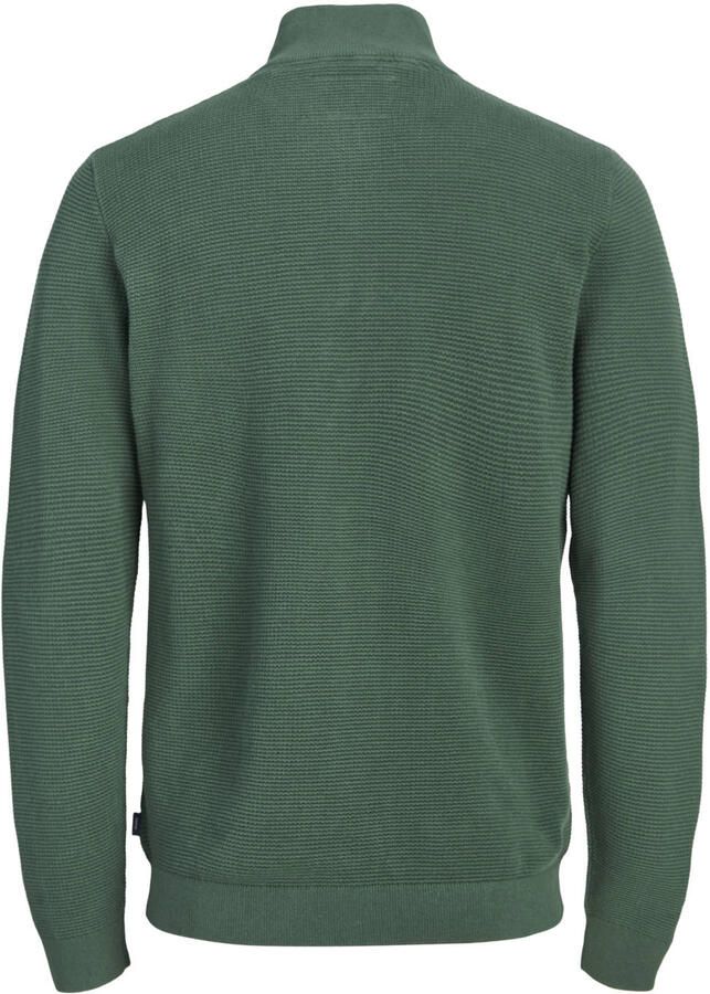 JACK & JONES PREMIUM katoenen regular fit gebreide trui pineneedle