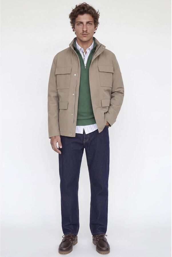 JACK & JONES PREMIUM katoenen regular fit gebreide trui pineneedle - Foto 2