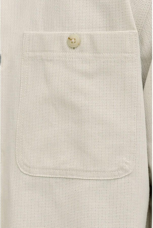 JACK & JONES PREMIUM regular casual overhemd met linnen beige - Foto 2