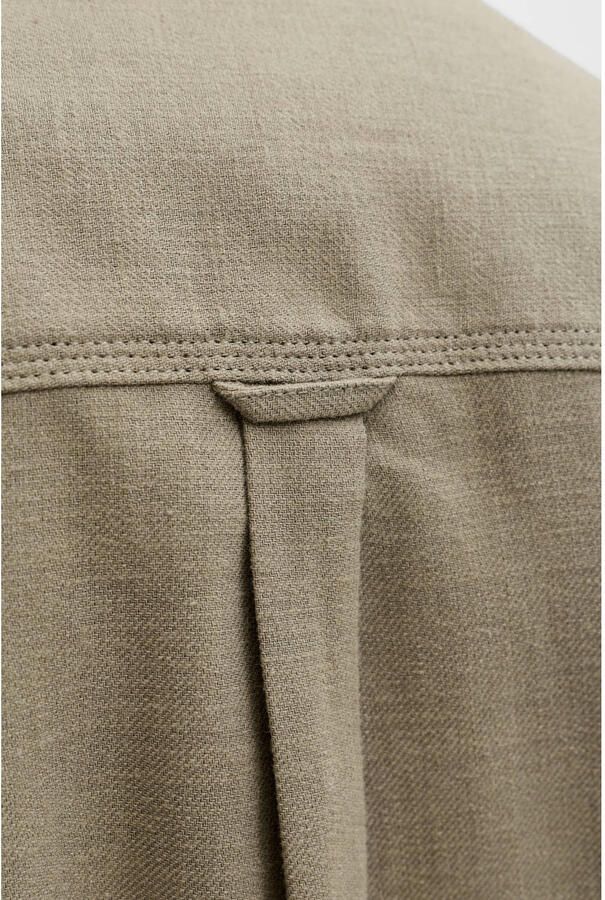JACK & JONES PREMIUM regular casual overhemd met linnen groen - Foto 2