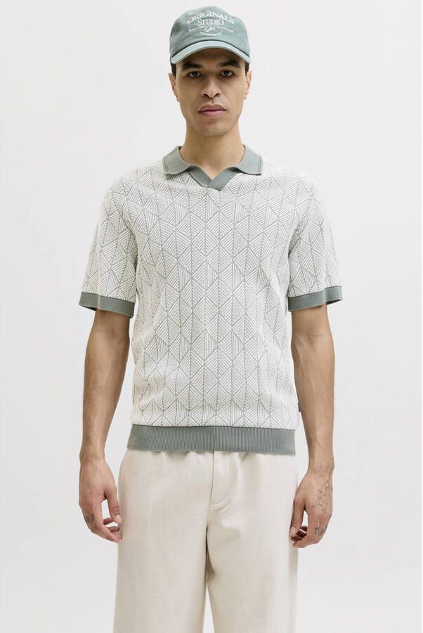 JACK & JONES Premium slim fit poloshirt in tricotlook model 'Blake'