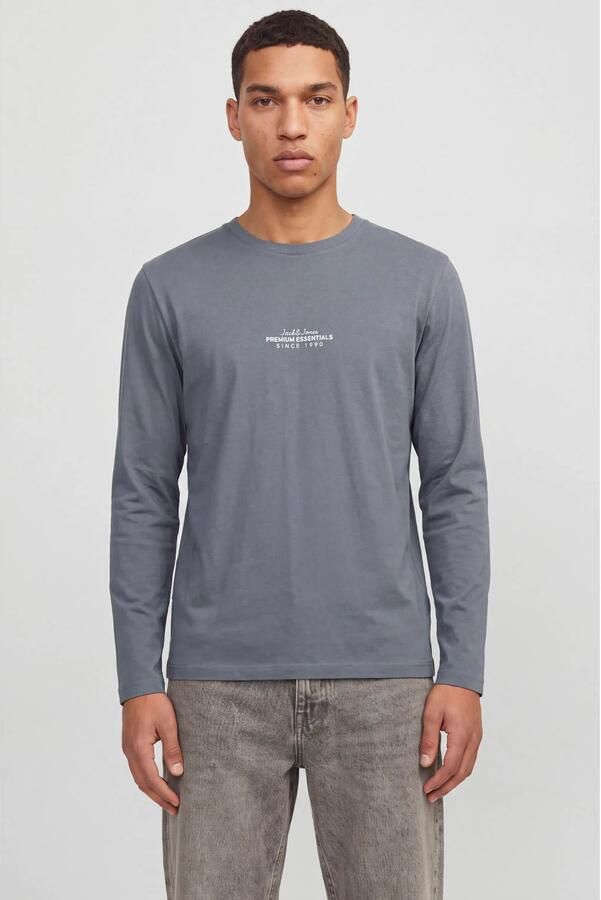 JACK & JONES PREMIUM regular fit longsleeve met print turbulence