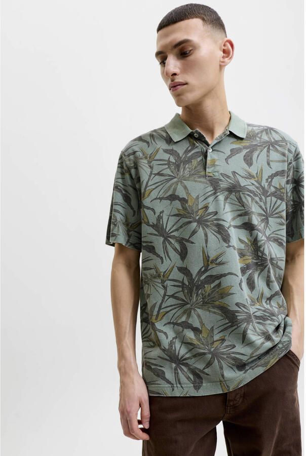 JACK & JONES Premium regular fit poloshirt met florale all-over print model 'Hawaii' - Foto 3
