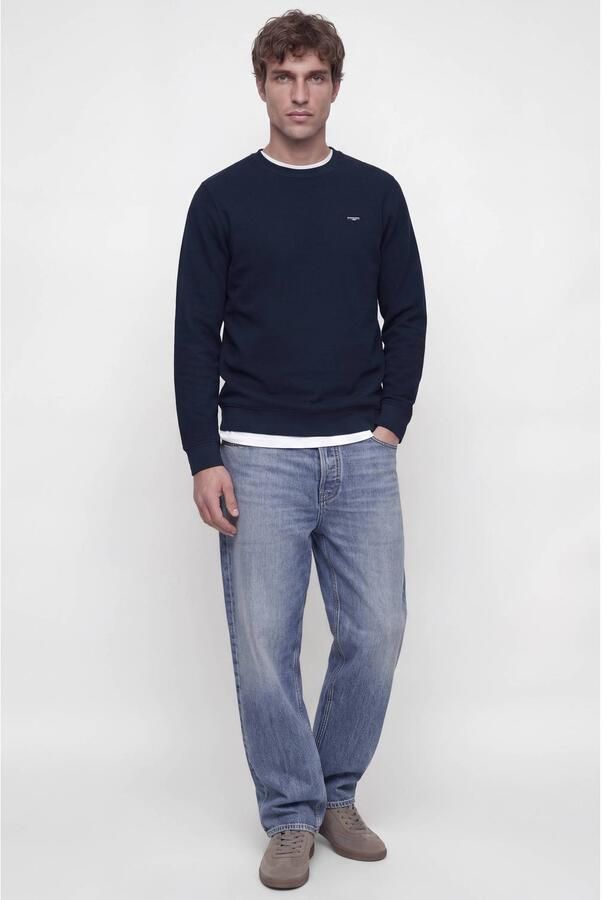 JACK & JONES PREMIUM regular fit sweater donkerblauw - Foto 3