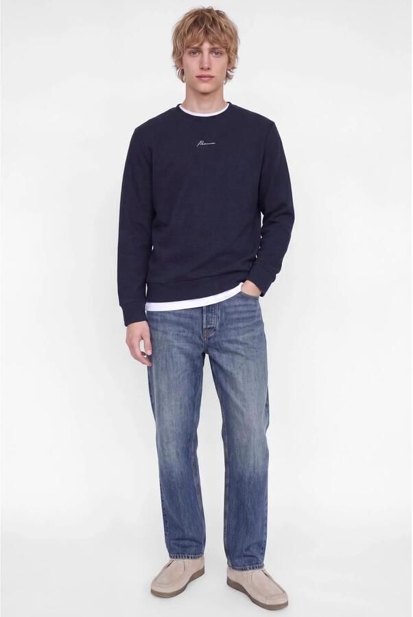JACK & JONES PREMIUM regular fit sweater donkerblauw - Foto 2