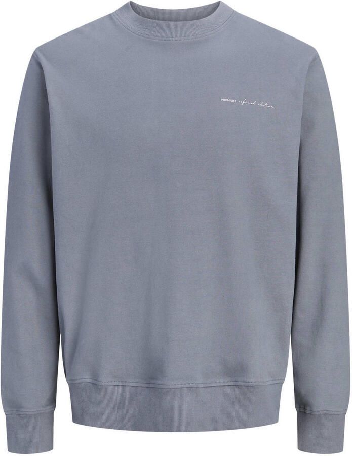 JACK & JONES PREMIUM regular fit sweater grijsblauw