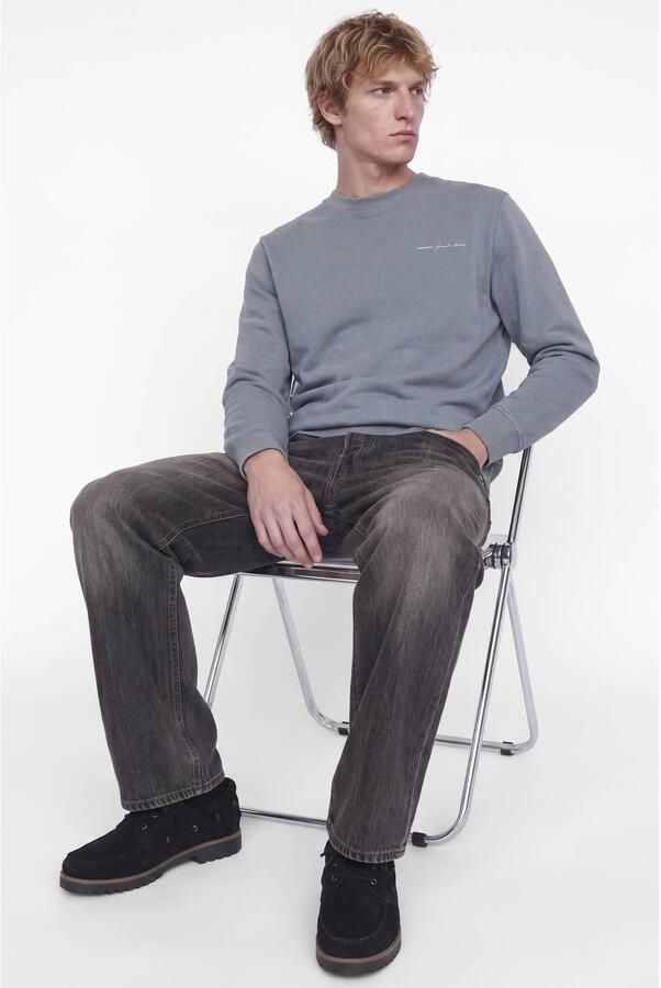 JACK & JONES PREMIUM regular fit sweater grijsblauw - Foto 3