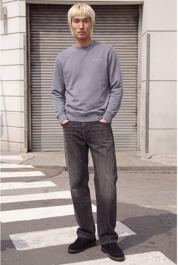 JACK & JONES PREMIUM regular fit sweater grijsblauw - Foto 2