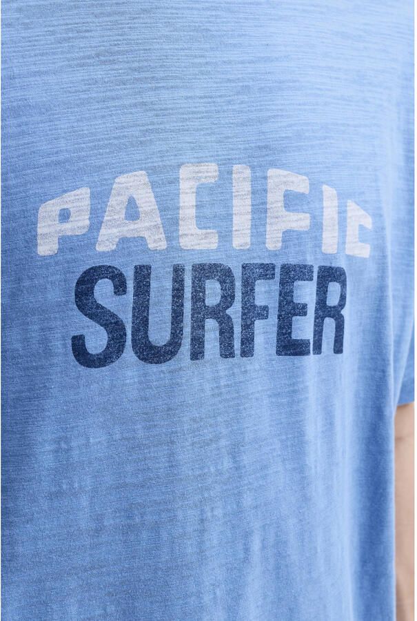 JACK & JONES PREMIUM regular fit T-shirt met print blauw - Foto 2