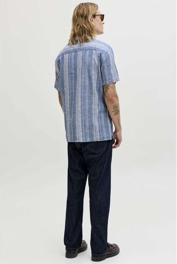 JACK & JONES Premium regular fit vrijetijds overhemd met linnengehalte model 'Summer' - Foto 3