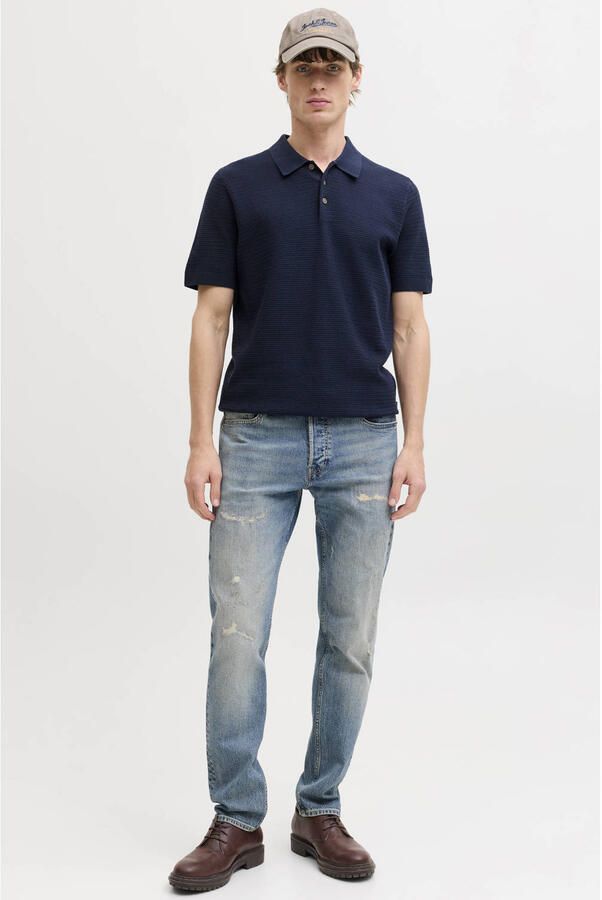 JACK & JONES Premium regular fit poloshirt met structuurpatroon model 'Riley' - Foto 3