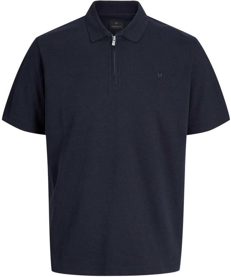 JACK & JONES PREMIUM regular polo donkerblauw
