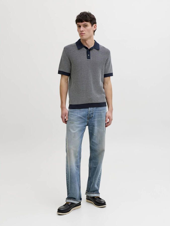 JACK & JONES Premium Regular fit poloshirt in brei-look model 'Kingsley' - Foto 3