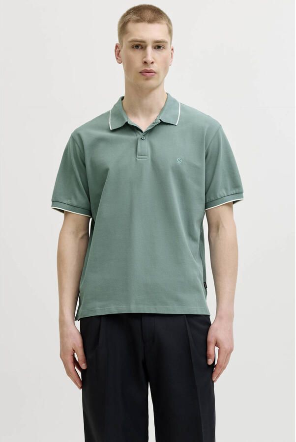 JACK & JONES Premium slim fit poloshirt met stitching