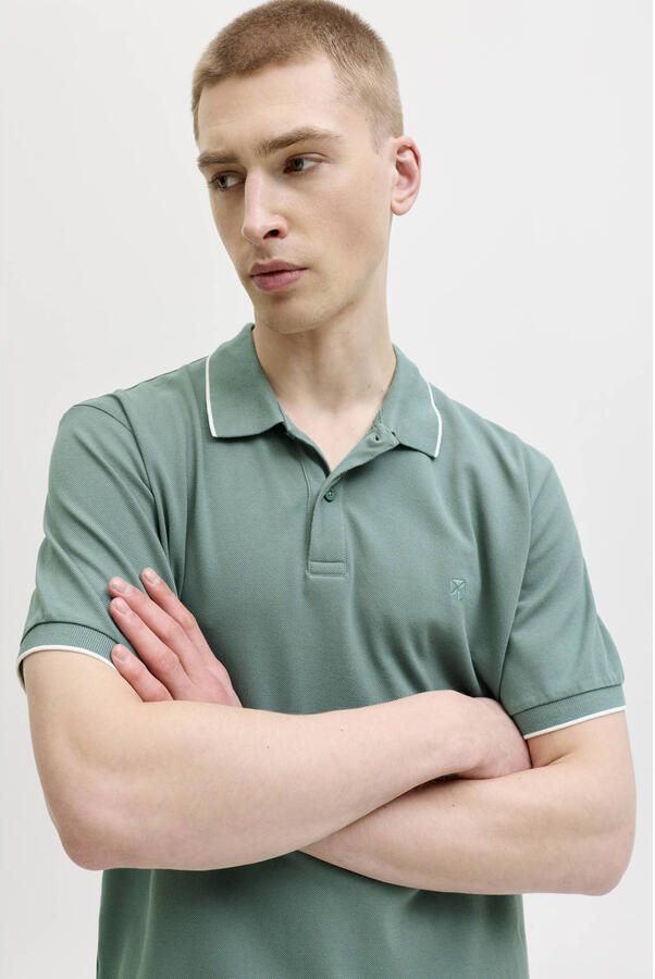 JACK & JONES Premium slim fit poloshirt met stitching - Foto 3