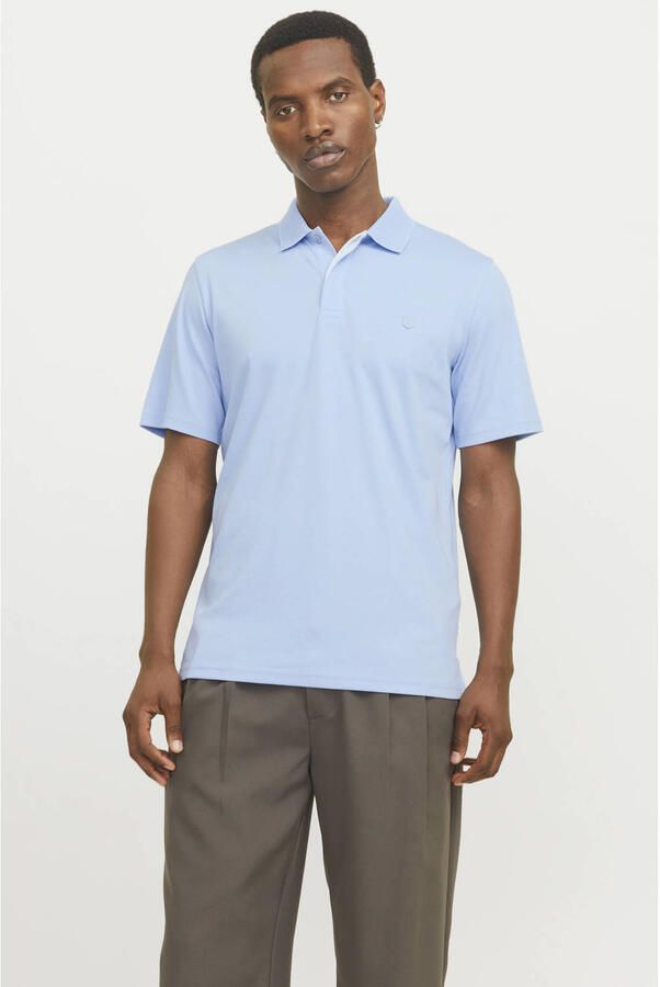 Jack & jones Chambray Blue Polo Shirt Rodney Blue Heren