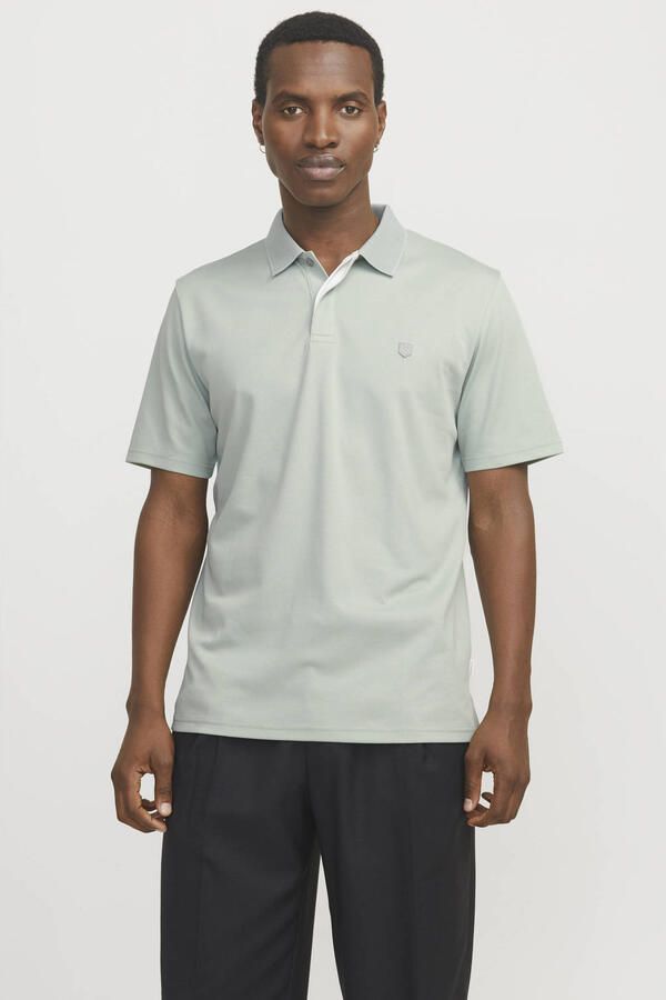 Jack & jones Rodney Polo Shirt Aqua Gray Green Heren - Foto 3