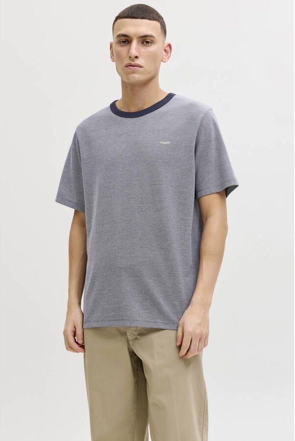 JACK & JONES PREMIUM regular T-shirt en polo blauw (set van 2) - Foto 2