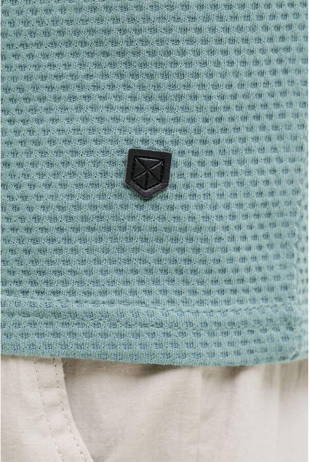 JACK & JONES PREMIUM regular T-shirt met textuur groen - Foto 2