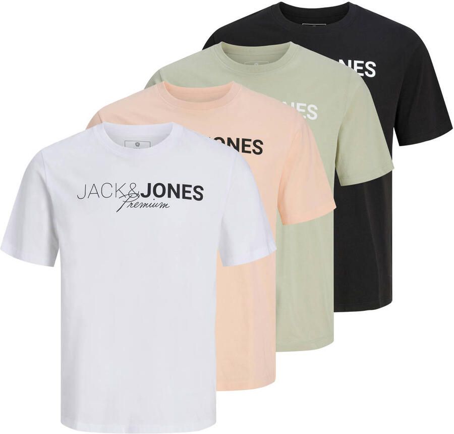 JACK & JONES PREMIUM regular T-shirt multi (set van 4) - Foto 2